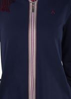 Vêtements hijab BLEU MARINE T 1709 Allday-Fermuar Detaylı Tesettür Tunik