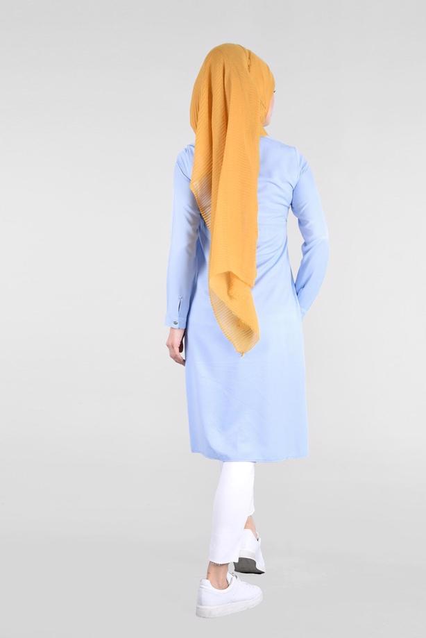 Vêtements hijab  T 2000 Etnik Desenli Tunik-Yılmazlar - TRENDTESETTÜR