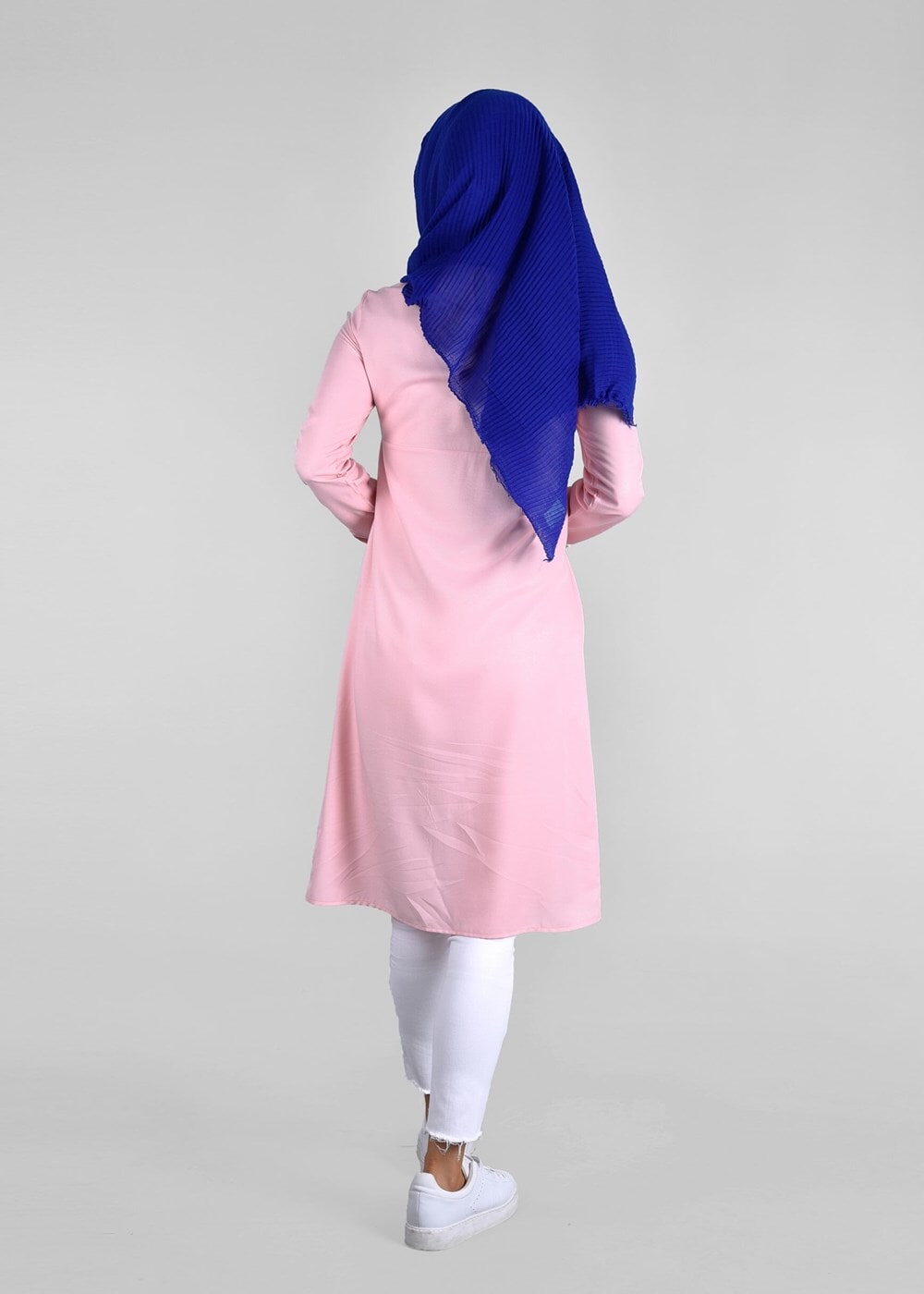 Vêtements hijab POUDRE T 2000 Etnik Desenli Tunik-Yılmazlar