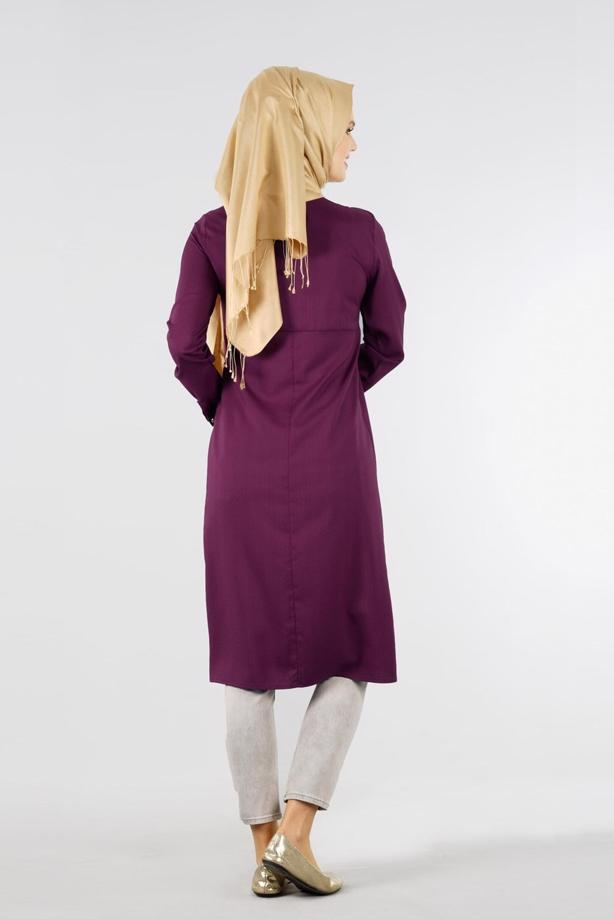 Vêtements hijab  T 2000 Etnik Desenli Tunik-Yılmazlar - TRENDTESETTÜR