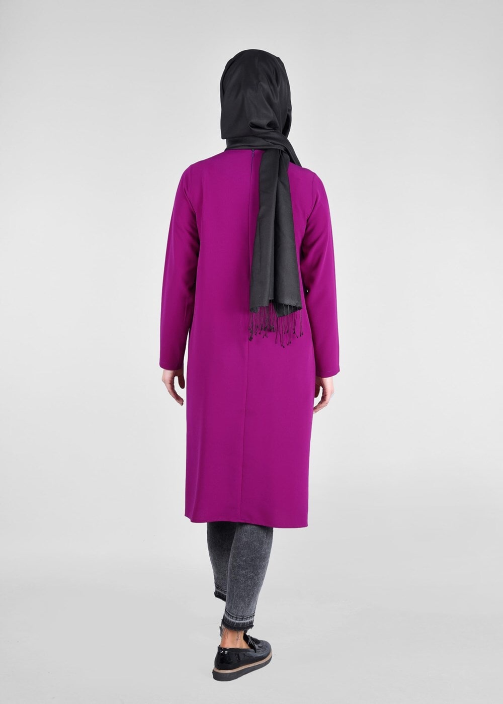 Tesettür giyim MOR T 2825 Pilise Detaylı Tunik-Pr Collection