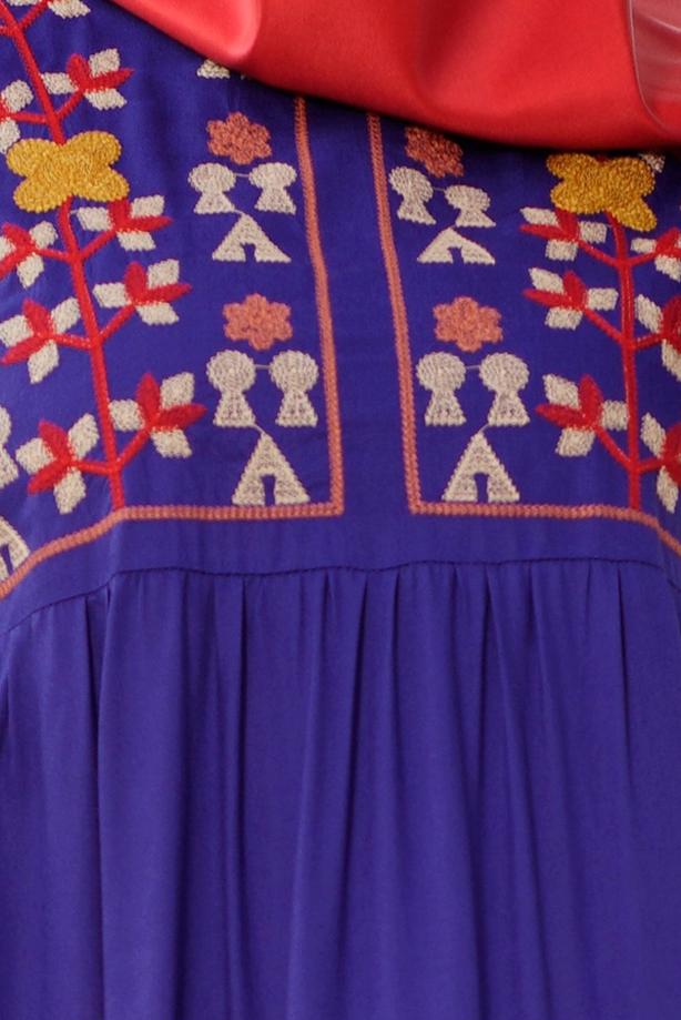 Vêtements hijab  T 3151 ModaHanne- Etnik Desen Tunik - TRENDTESETTÜR