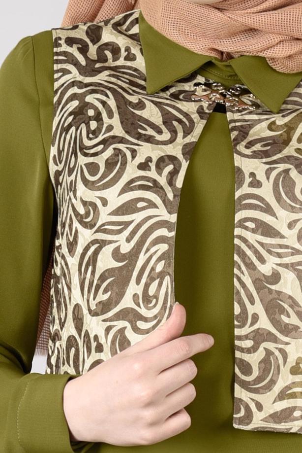 Tesettür giyim  T 4674 Almina 271175 2&prime;li Tunik-Alv Fashion - TRENDTESETTÜR