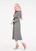 Tesettür giyim SİYAH T 4690 Port Crep 1574 Tunik-Alv Fashion