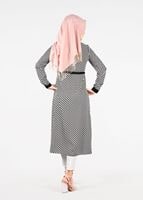 Tesettür giyim SİYAH T 4690 Port Crep 1574 Tunik-Alv Fashion