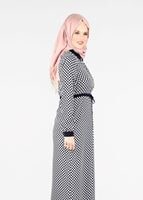 Tesettür giyim LACİVERT T 4690 Port Crep 1574 Tunik-Alv Fashion