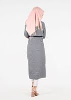 Tesettür giyim LACİVERT T 4690 Port Crep 1574 Tunik-Alv Fashion