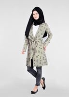 Tesettür giyim HAKİ T 4698 Rosa 8291 Tesettür Tunik-Alv Fashion