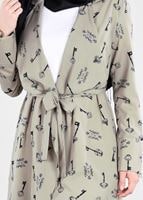 Tesettür giyim HAKİ T 4698 Rosa 8291 Tesettür Tunik-Alv Fashion