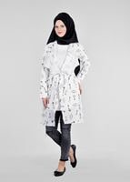 Tesettür giyim KREM T 4698 Rosa 8291 Tesettür Tunik-Alv Fashion