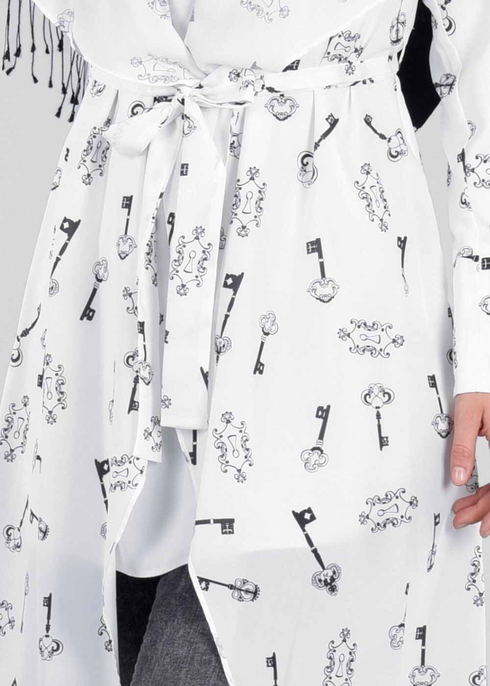 Tesettür giyim KREM T 4698 Rosa 8291 Tesettür Tunik-Alv Fashion