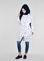 Tesettür giyim KREM T 4698 Rosa 8291 Tesettür Tunik-Alv Fashion