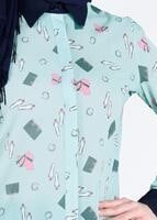 Tesettür giyim MAVİ T 4804 Verso 8293 Tunik-Alv Fashion