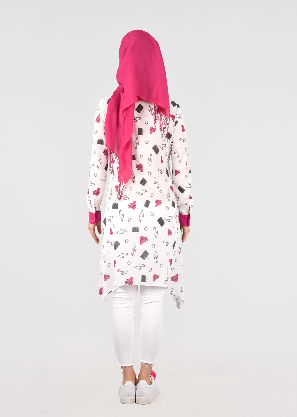 Tesettür giyim EKRU T 4804 Verso 8293 Tunik-Alv Fashion