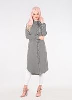 Tesettür giyim SİYAH T 4812 MS Crep Tunik-Alv Fashion