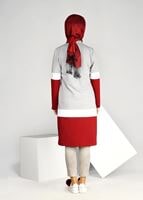 Tesettür giyim BORDO T 5131 2&prime;li Tesettür Takım-Bwest