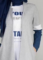 Tesettür giyim LACİVERT T 5131 2&prime;li Tesettür Takım-Bwest