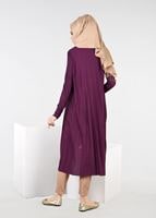 Tesettür giyim MÜRDÜM T 8051 ModaBu- Piliseli Tesettür Tunik