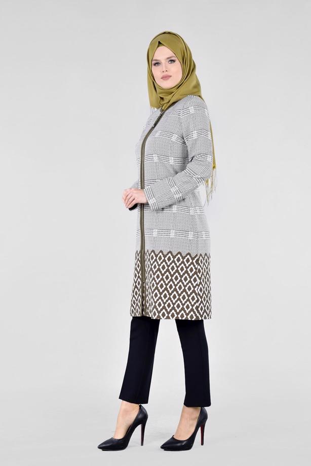 Vêtements hijab  T 1700 Alaska Tesettür Trench-Alv Fashion - TRENDTESETTÜR