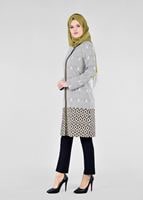 Hijab clothing KHAKI T 1700 Alaska Tesettür Trench-Alv Fashion