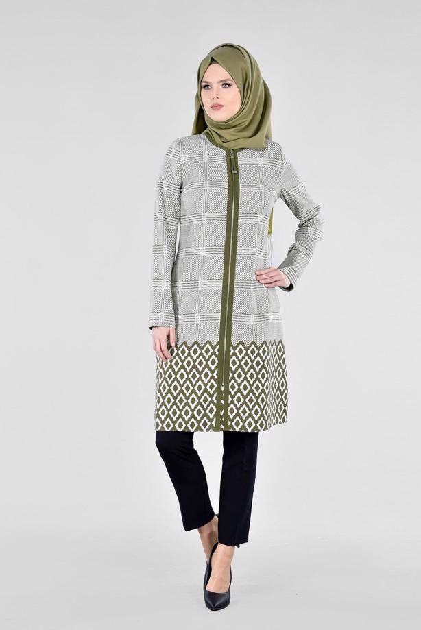 Vêtements hijab  T 1700 Alaska Tesettür Trench-Alv Fashion - TRENDTESETTÜR