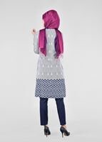 Tesettür giyim LACİVERT T 1700 Alaska Tesettür Trench-Alv Fashion