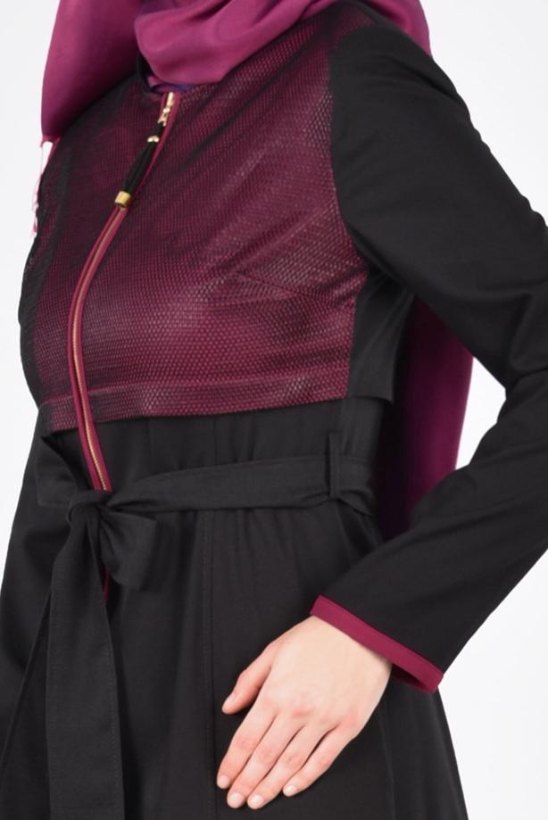 Vêtements hijab  T 1721 Demre Tesettür Trench-Alv Fashion - TRENDTESETTÜR