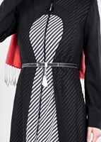 Tesettür giyim SİYAH T 1733 Sarah Tesettür Trench-Alv Fashion