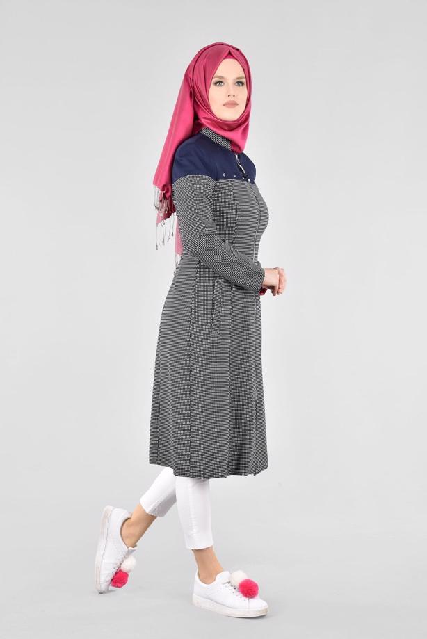 Vêtements hijab  T 1734 Forever Tesettür Trench-Alv Fashion - TRENDTESETTÜR