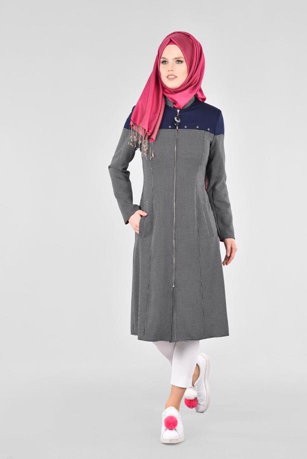 Vêtements hijab  T 1734 Forever Tesettür Trench-Alv Fashion - TRENDTESETTÜR