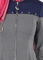 Vêtements hijab BLEU MARINE T 1734 Forever Tesettür Trench-Alv Fashion