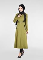 Vêtements hijab VERT T 1772 Marmaris Tesettür Trech-Alv Fashion