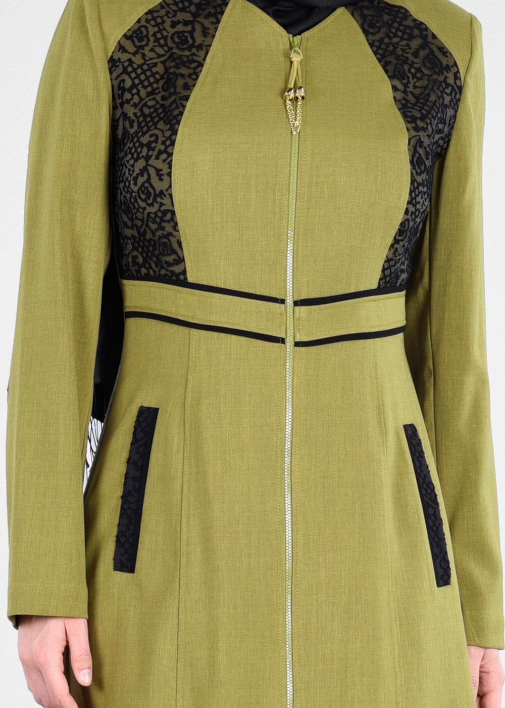 Vêtements hijab VERT T 1772 Marmaris Tesettür Trech-Alv Fashion