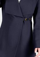 Tesettür giyim LACİVERT T 1792 Violet Trench -Alv Fashion