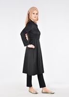 Tesettür giyim SİYAH T 1805 Yaren 43717 Trench-Alv Fashion