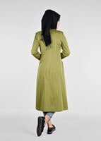 Tesettür giyim YEŞİL T 1807 Yaren Tesettür 43717 Trench-Alv Fashion