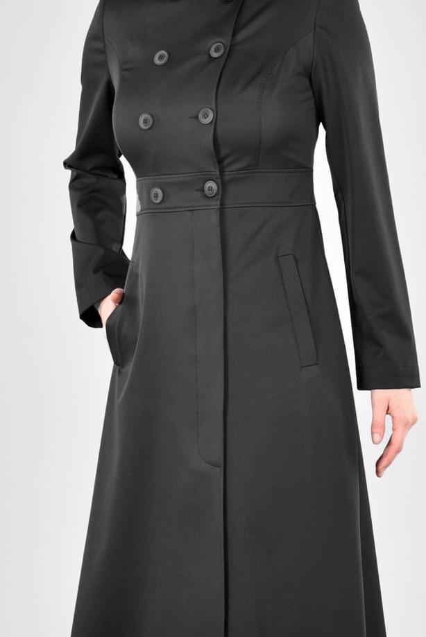 Tesettür giyim  T 1810 Yaren Tesettür Trench-Alv Fashion - TRENDTESETTÜR