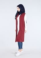 Tesettür giyim KAHVE T 1707 Allday-Tesettür  Yelek