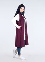Tesettür giyim MÜRDÜM T 1707 Allday-Tesettür  Yelek