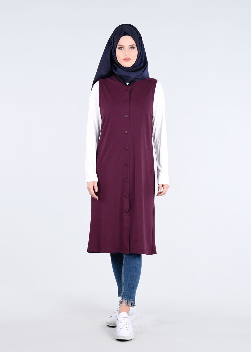 Tesettür giyim MÜRDÜM T 1707 Allday-Tesettür  Yelek