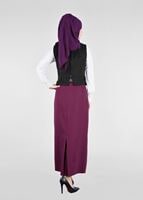 Tesettür giyim SİYAH T 4376 Life Tesettür Yelek-Alv Fashion