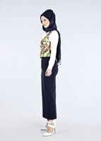 Hijab clothing BLACK T 4542 Almina Yelek-Alv Fashion