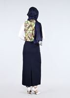 Hijab clothing BLACK T 4542 Almina Yelek-Alv Fashion