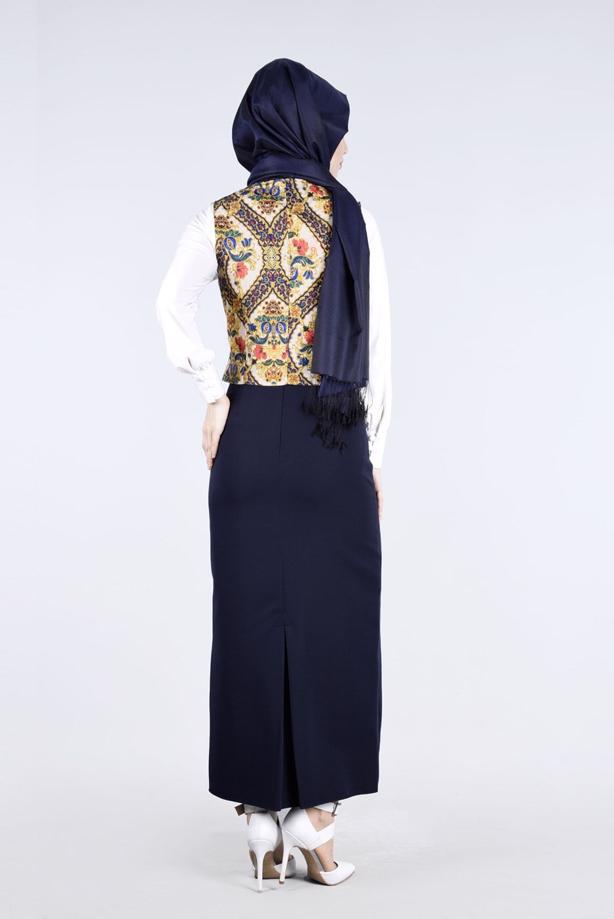 Vêtements hijab  T 4542 Almina Yelek-Alv Fashion - TRENDTESETTÜR