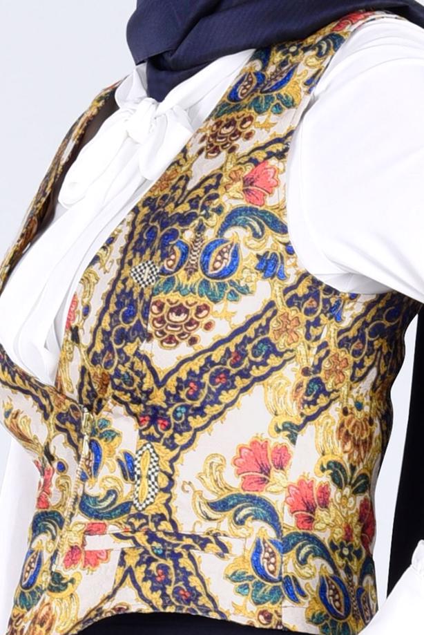 Vêtements hijab  T 4542 Almina Yelek-Alv Fashion - TRENDTESETTÜR