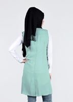 Tesettür giyim YEŞİL T 4549 Yoga Tesettür Yelek-Alv Fashion