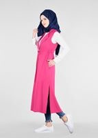 Vêtements hijab FUCHSIA T 4595 Nora Tesettür Yelek-Alv Fashion