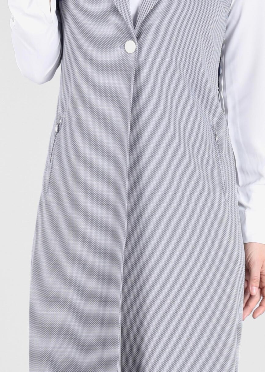 Tesettür giyim LACİVERT T 4597 Berta Tesettür Yelek-Alv Fashion