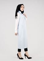 Tesettür giyim MAVİ T 4597 Berta Tesettür Yelek-Alv Fashion