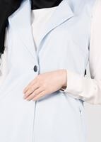 Tesettür giyim MAVİ T 4597 Berta Tesettür Yelek-Alv Fashion